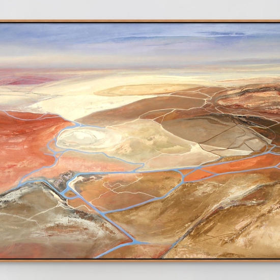 Philip Govedare: Apache, 2023, Oil on canvas, 50 x 66 inches (framed dimensions: 51 x 67 x 2.25 inches)