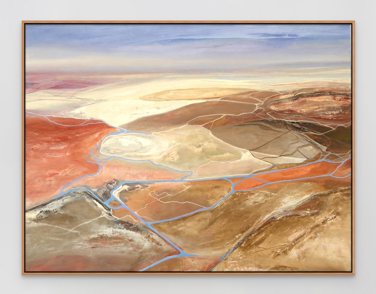 Philip Govedare: Apache, 2023, Oil on canvas, 50 x 66 inches (framed dimensions: 51 x 67 x 2.25 inches)