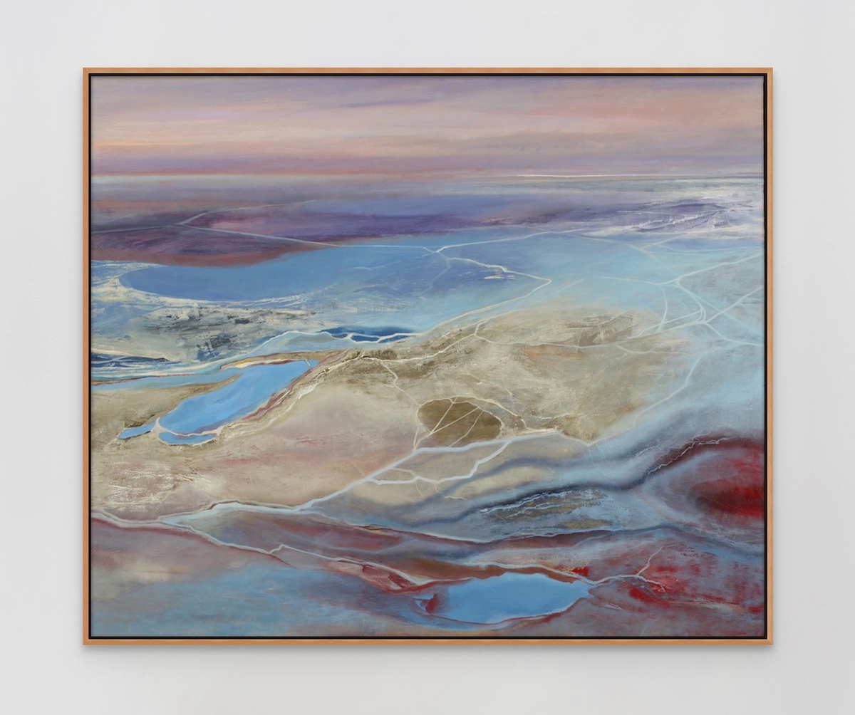 Philip Govedare: Rivage, 2020-2023, Oil on canvas, 55 x 66.25 inches (framed dimensions: 56 x 67 x 2.25 inches)