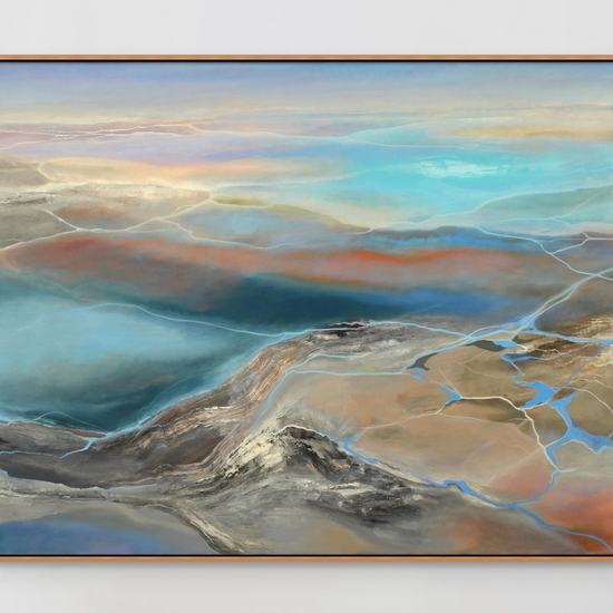 SOLD- Philip Govedare: Source, 2024, Oil on canvas, 60 x 76.5 inches (framed dimensions: 61 x 77.5 x 2.25 inches)