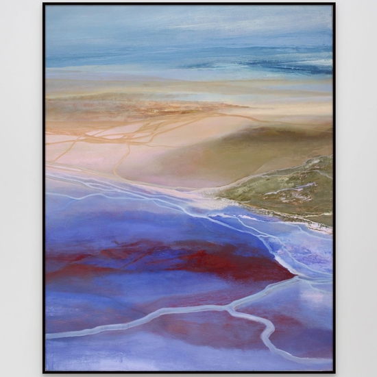 Philip Govedare: Surge, 2023, Oil on canvas, 38 x 30 inches (framed dimensions: 38.5 x 30.5 x 2.25 inches)