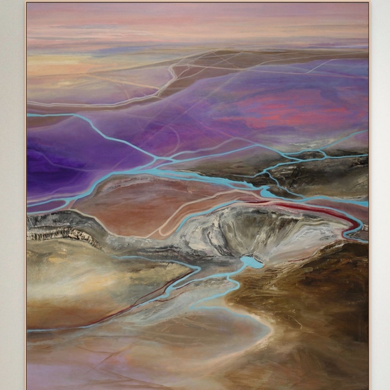 Philip Govedare: Vortex, 2022, Oil on canvas, 66 x 58 inches (framed dimensions: 67.25 x 59 x 2.25 inches)