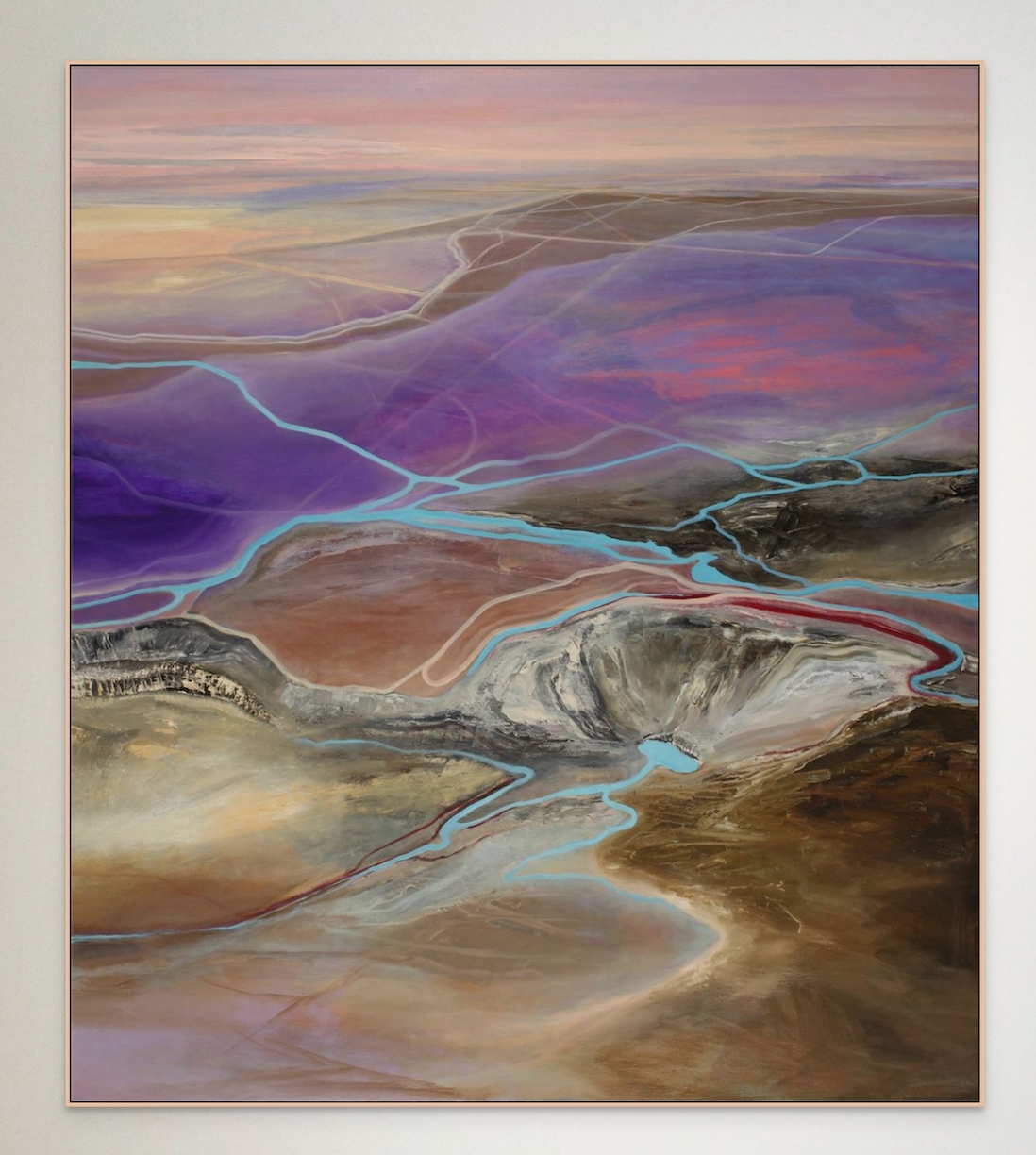 Philip Govedare: Vortex, 2022, Oil on canvas, 66 x 58 inches (framed dimensions: 67.25 x 59 x 2.25 inches)