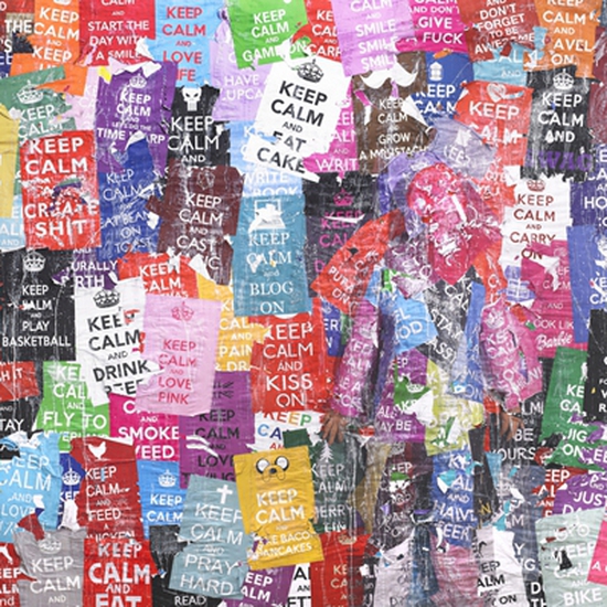 Keep Calm Margeaux Walter staged photography winston wächter fine art Seattle contemporary 3D lenticular
