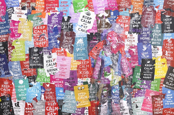Keep Calm Margeaux Walter staged photography winston wächter fine art Seattle contemporary 3D lenticular