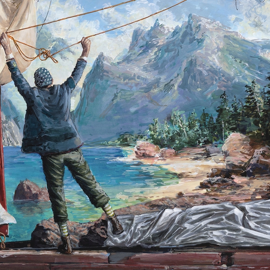 Detail of "The Vaudeville Admiral"