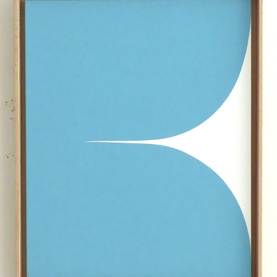 Sara Genn: New Alphabet (Coast), 2020, Acrylic on canvas, 20 x 16 inches (framed dimensions: 21.5 x 17.5 x 2 inches)