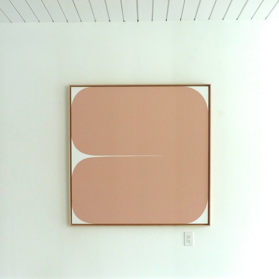 Sara Genn: Everything Will Be Okay (Blush), 2020, Acrylic on canvas, 48 x 48 inches