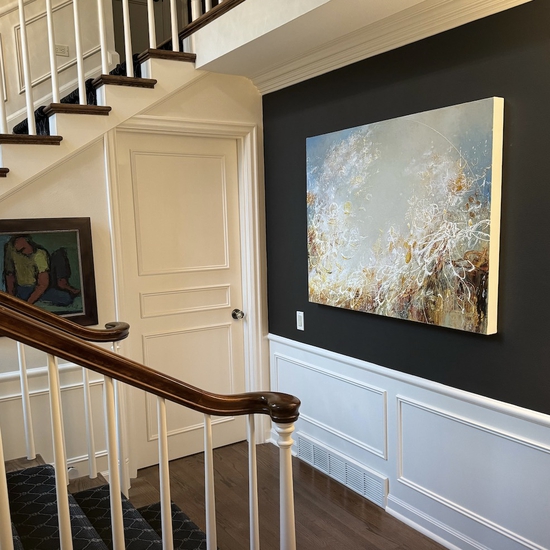 Installation view of Michael Schultheis’ painting in a private collection
