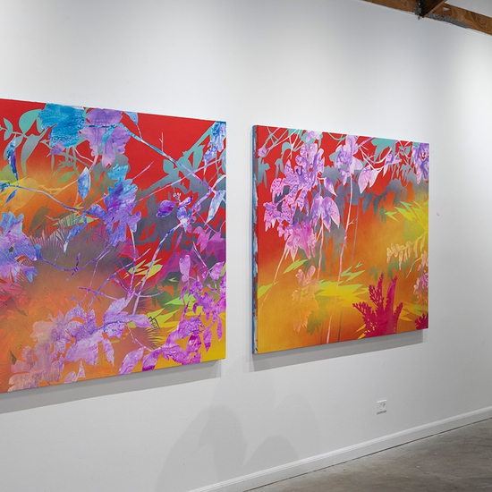 Installation shot from artist's studio
