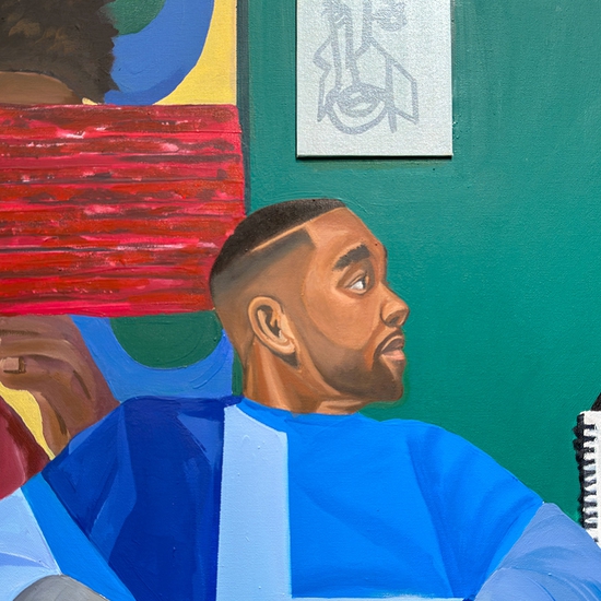 Detail of 'As I Sit'