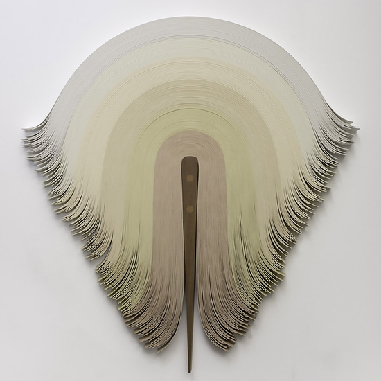 SOLD - Derrick Velasquez, Untitled 461, 2025, Vinyl and walnut, 24 x 23 x 1 inches